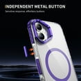 thumbnail image 2 of Decase Magnetic Case for iPhone 16 Plus Case with Built-in Kickstand,Compatible with Mag-safe,Slim Fit Shockproof Crystal Cover for iPhone 16 Plus 6.7" Clear Phone Case,Purple, 2 of 9