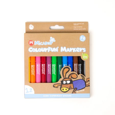 UPC: 9313306070853 | Micador Jr. ColourFun Marker Set  12-Colors