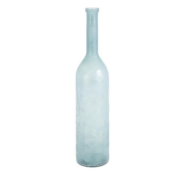 IMAX 14645 Sandor Oversized Recycled Glass Bottle, Blue