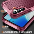 thumbnail image 5 of Armor Shockproof Case for Samsung Galaxy S25 Plus, [Military Grade Anti-Drop] Rugged Hybrid Hard PC+Soft Silicone Heavy-Duty Tough Durable Slim Fit Lightweight Protective Bumper Phone Case, Rose, 5 of 7