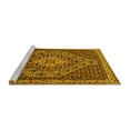 thumbnail image 2 of Ahgly Company Machine Washable Indoor Rectangle Persian Yellow Traditional Area Rugs, 6' x 9', 2 of 4