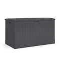 thumbnail image 1 of Suncast coffre de rangement extra large en résine de 200 gal, pour l’extérieur – Patio, terrasse ou jardin – Couleur Peppercorn, 1 of 5