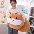 thumbnail image 2 of Viñetas de animales de 30-90CM para niños, almohada cojín bonito perro rechoncho gato Totoro, pingüino, cerdo, Rana, dinosaurio, juguete de peluche, regalo de cumpleaños Fivean unisex, 2 of 2
