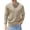 Khaki, variant on COOFANDY Mens Sweater Crewneck Pullover Long Sleeve Lightweight Sweater Plain Knit Silm Fit