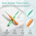 thumbnail image 4 of Stcellnmex Braces Flossers Interdental Brush Soft Dental Flossing Picks Oral Hygiene Cleaning Tool Cute Color 200 Pieces, 4 of 7