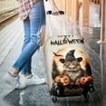 thumbnail image 3 of Happy Halloween Maine Coon Witches Hat Pumpkin Carving Travel Luggage Cover Cat Lover Kitten Owner Gifts Suitcase Dust Protective Decor - 02019, 3 of 5