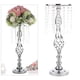 thumbnail image 5 of Candelabro para Bodas Colco Jarrones Portavelas Altos 55cm Plata Candelero de cristal, 5 of 8