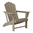 thumbnail image 6 of WestinTrends Highland Outdoor Patio HDPE Adirondack Chair With Cup Holder, Weathered Wood, 6 of 17