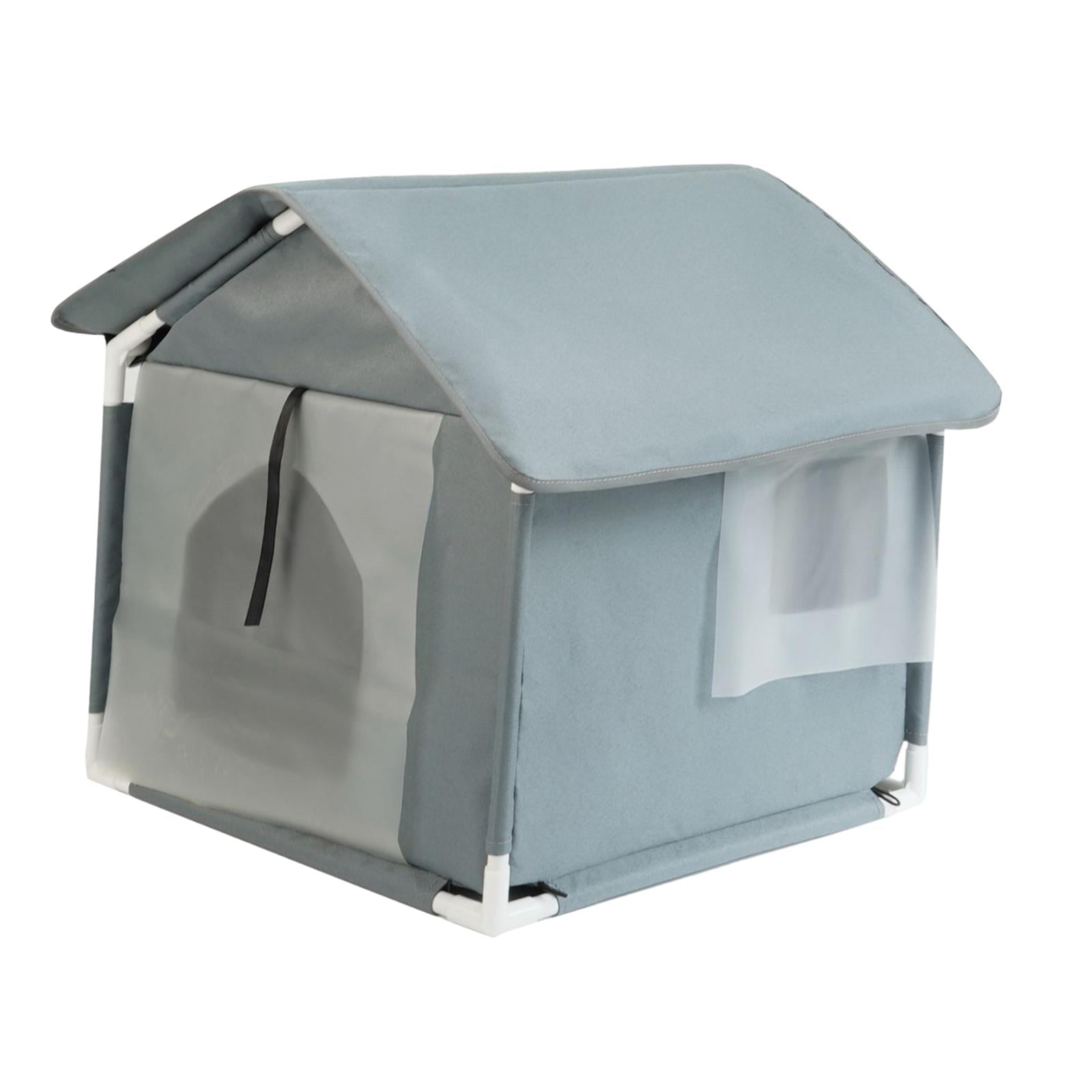 Outdoor Feral Cats Warm House Cave Pet Bed Furniture Waterproof Small Dogs Pet Supplies Bed Cave Stray Cats Shelter Pet House grey