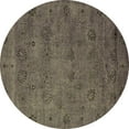 thumbnail image 1 of Ahgly Company Indoor Round Oriental Brown Industrial Area Rugs, 6' Round, 1 of 4