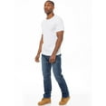 thumbnail image 6 of Enzo Mens Straight Leg Jeans Designer Denim Trousers, 6 of 7