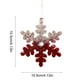thumbnail image 3 of pstuiky Adornos navideños, adornos de copos de nieve, adornos nevados, artículos navideños, 3 of 6