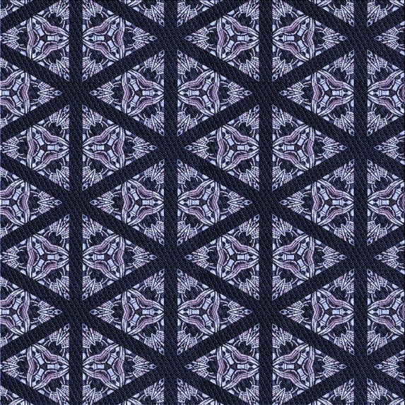 Ahgly Company Machine Washable Indoor Square Transitional Periwinkle Purple Area Rugs, 7' Square