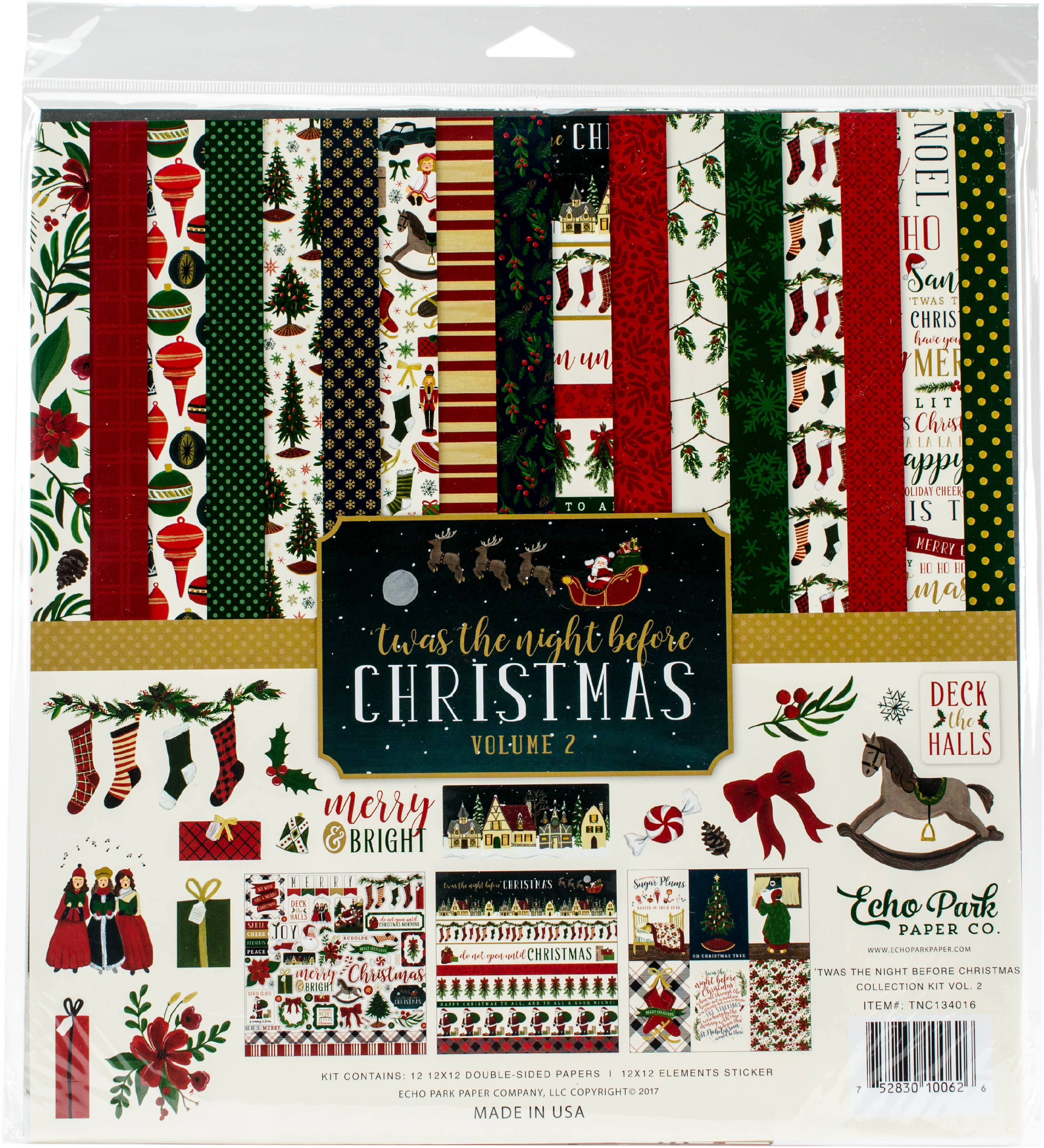 Echo Park Twas the Night before Christmas #2 Collection Kit 12 x 12