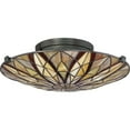 thumbnail image 3 of Quoizel Lampe de Plafond Style Tiffany 16 Pouces en Bronze, 3 of 6
