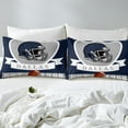 thumbnail image 4 of Erosebridal Eat Sleep Bed Sheets Set Full Size, American Football Bed Sheets Full, Sports Lover Full Sheet Sets, Lightweight Bedroom Decor, 4 Pieces, 4 of 7