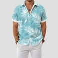 thumbnail image 2 of Mens Hawaiian Shirt Short Sleeve Button Down Shirts Tropical Floral Summer Beach Shirts,S-3XL, 2 of 7