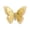 A002- Gold, variant on Accessories, Detachable Butterfly Clips, Embellished Butterfly Clips, Festive Clips, Set of 3 4.5X4 Inch Purple Navy Gold Layered Butterfly Barrettes for Girls to Secure Strands