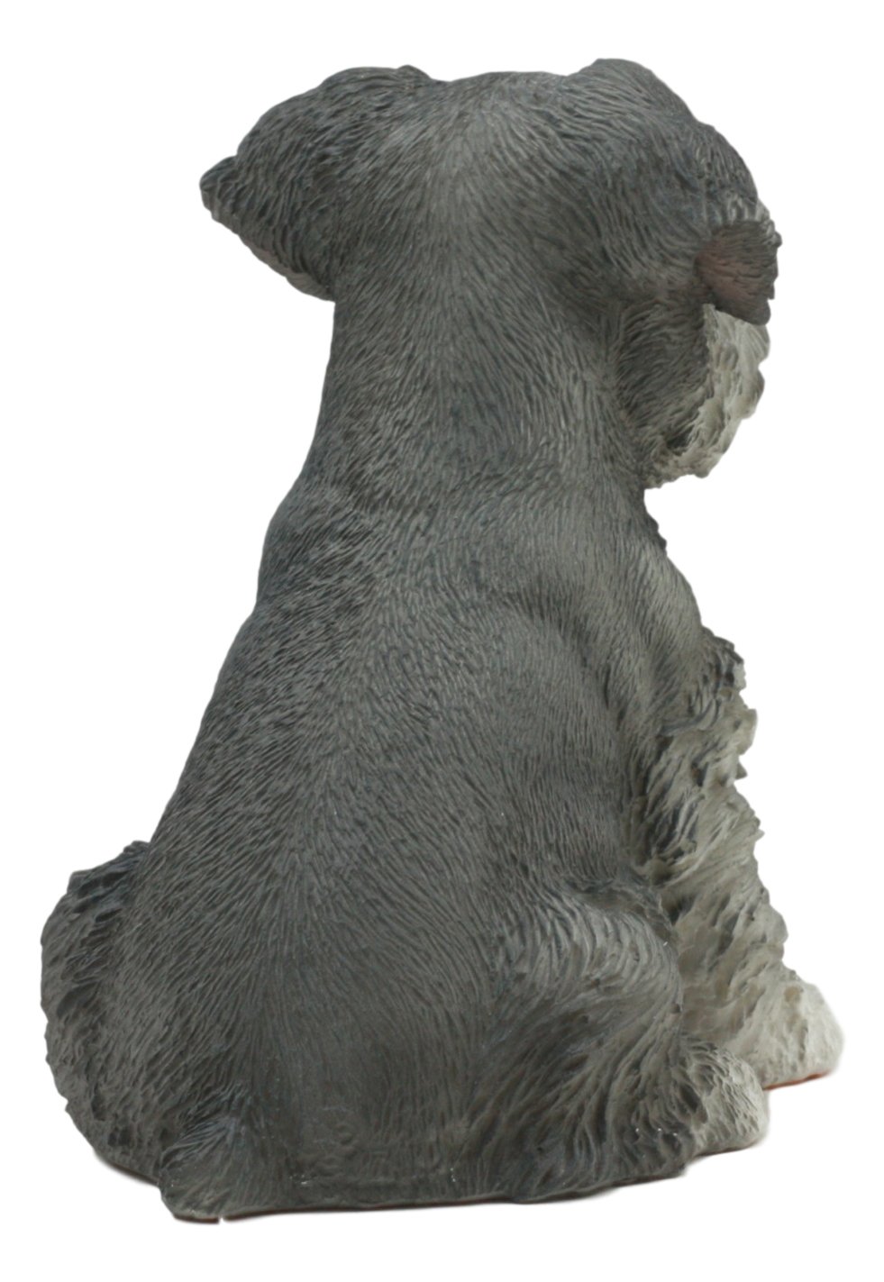 Realistic Miniature Schnauzer Puppy Statue 6.5"Tall Animal Dog Collectible