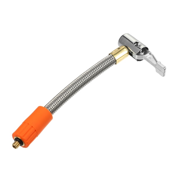 Adaptador de manguera de inflado de neum?ticos Flexible de 6,3 ", mandril de aire de tama?o de rosca M6 con manguera para v?lvula de neum?tico est?ndar, rosca fina sin v?lvula de liberaci?n de aire, 1 Uds. Unique Bargains mandriles para neumáticos de automóviles
