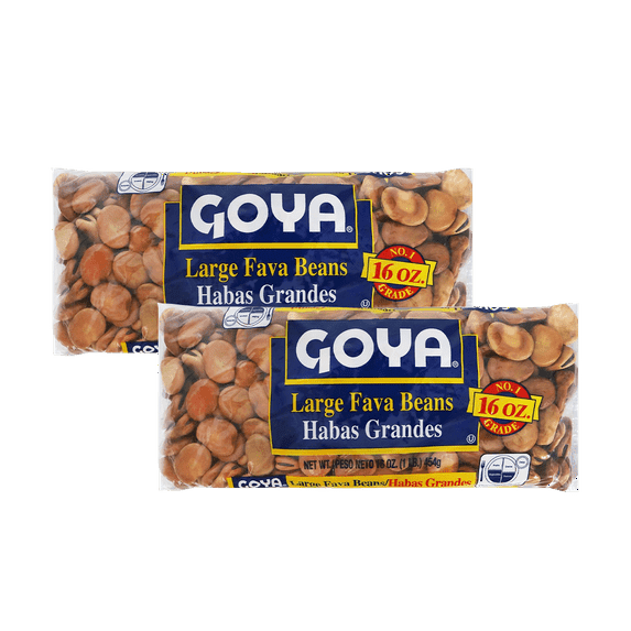 Goya Foods Dry Large Fava Beans (16 oz, 2-Pack)