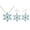1, variant on Christmas Snowflakes Drop Dangle Earrings Crystal Collar Necklace Set Sparkling Jewelry Set Hook Xmas Holiday for Women Girls Party Winter Jewelry
