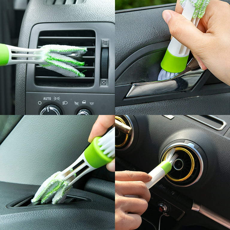 Car Brush And Cloth, Set Of 3 Mini Scuba Cleaners For Air Conditioner Fan,  Cleaning Cloth Cleaning Keyboard Tool