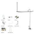 thumbnail image 1 of Kingston Brass CCK4181PL Clawfoot Tub Package with High Rise Goose Neck, 1 of 1