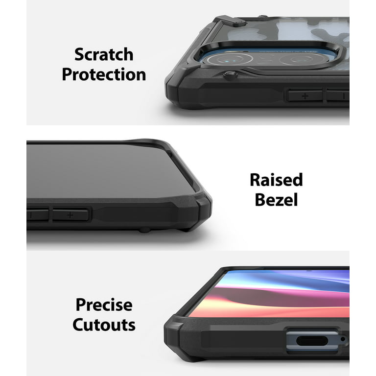 Ringke Fusion-X Phone Case Compatible with Xiaomi Poco F3 Case/Redmi K40  Cover Rugged Protective Design Heavy Duty for Men, Women - Black