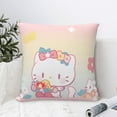 thumbnail image 6 of Hello Kitty Pillow Cover, Square Throw Pillow Cases For Couch Sofa Bed Living Room,Home Decorative, 12"X12", 6 of 9