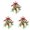 Red, variant on 1-4PC Christmas Rings Wreaths 9 Inch Mini Wreath with Artificial Berries Cedar Candle Holder Indoor Decor for Kitchen Cabinets Centerpieces Tables Front Door Windows Farmhouse Hanging Garlands