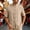 Khaki, variant on Men Chinese Tang Frog Button Linen Blend Button Up Shirt, Short Sleeve Mandarin Collar Top with Dual Pockets for Summer Vacation Beach White 5XL