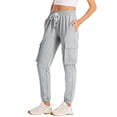 thumbnail image 4 of SPECIAL MAGIC Women's Cargo Sweatpants with 4 Pockets Cotton Jogger Pants Elastic Waist Athletic Lounge Pants for Running Yoga Gym, 4 of 7