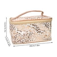 thumbnail image 4 of AURARMLET Bolsa Organizadora Para Maquillaje Y Artículos Personales Con De Leopardo Dorado Para Viaje Y Camping, 4 of 5