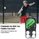 thumbnail image 3 of Conjunto de paletas Juego de paletas de madera de Pickleball de 2 con bolsa de paquete de 4 bolas, 3 of 8