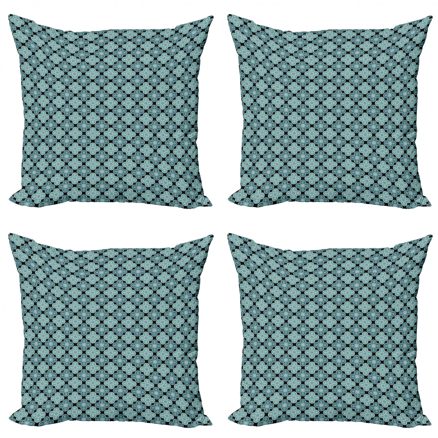 Plutus Brands Blue Plutus Morocco Damask Luxury Throw Pillow 20 in x 20in Double Sided 20 x 20 