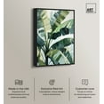 thumbnail image 2 of Banana Leaves Beach Coastal Inspired Canvas Wall Art by Art Remedy, Black Floater Frame, 36"x54", 2 of 7