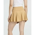 thumbnail image 4 of Real Essentials 4 Pack: Women's High Waisted Tennis Skirts Skater Skort Tummy Control Golf Shorts Pockets (Available In Plus), 4 of 6