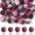 thumbnail image 1 of Imitation Pearl Acrylic Beads Berry Beads Combined Beads Round Deep Pink 12mm Hole: 1mm, 1 of 6