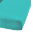 thumbnail image 4 of Jordan Manufacturing Sunbrella 72" x 22" Canvas Aruba Turquoise Solid Rectangular Outdoor Chaise Lounge Cushion with Ties and Hanger Loop, 4 of 12