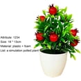 thumbnail image 3 of HEVIRGO Artificial Fruit Bonsai Mini Orange Pomegranate Tree Windowsill Decor Plastic Courtyard Simulated Plants Bonsai for Home, 3 of 4