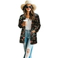 thumbnail image 2 of SCRAWLGOD Dragonfly Women Long Cardigan Sweaters for Women Lightweight Jacket with Pockets Breathable Womens Cardigans Dressy Casual Long Sleeve Fall Cardigan Size S, 2 of 7