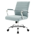 thumbnail image 2 of Mid-Back Office Chair with Padded Armrest  in Blue Fabric, 2 of 10