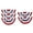 5Pcs, variant on Set of 2, 3, 4 or 5 Pieces, Classic American Flag Design With Fan Shape, Easy to Hang on Walls, Fences or Mantels for a Cohesive Patriotic Look