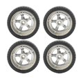 thumbnail image 1 of 4Pcs RC Car Tire Plastic Hub Rubber Wheel 3.3cm Diameter 1.2cm Width Accessory Set Kit For AE86, 1 of 8