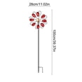 thumbnail image 3 of Molino de viento giratorio de hierro para jardín | Molinillo de viento de 8 pétalos que gira con la brisa natural | Adorno vintage de metal para patio, césped, jardín y ambiente exterior, 3 of 6