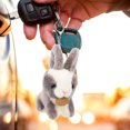 thumbnail image 2 of Miangastore Stuffed Animal Keychain Plush Grey 1Pack 5.5x2.8in, 2 of 8