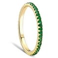 thumbnail image 2 of Pompeii 1/2Ct Emerald Eternity Ring Anniversary Band 10k Yellow Gold (,), 2 of 6