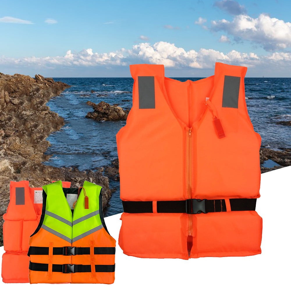 Clearance!Adults Life Jacket, Aid Vest Kayak Ski Buoyancy Fishing Watersport 243 Pounds Maximum Bearing Capacity Elastic Belt Life Jackets For Adulit 80-160KG