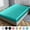 Cyan, variant on Queen Fitted Sheet Deep Pocket Bed Sheet Satin Silk Sheets Ultra Soft Machine Washable Bed Sheet